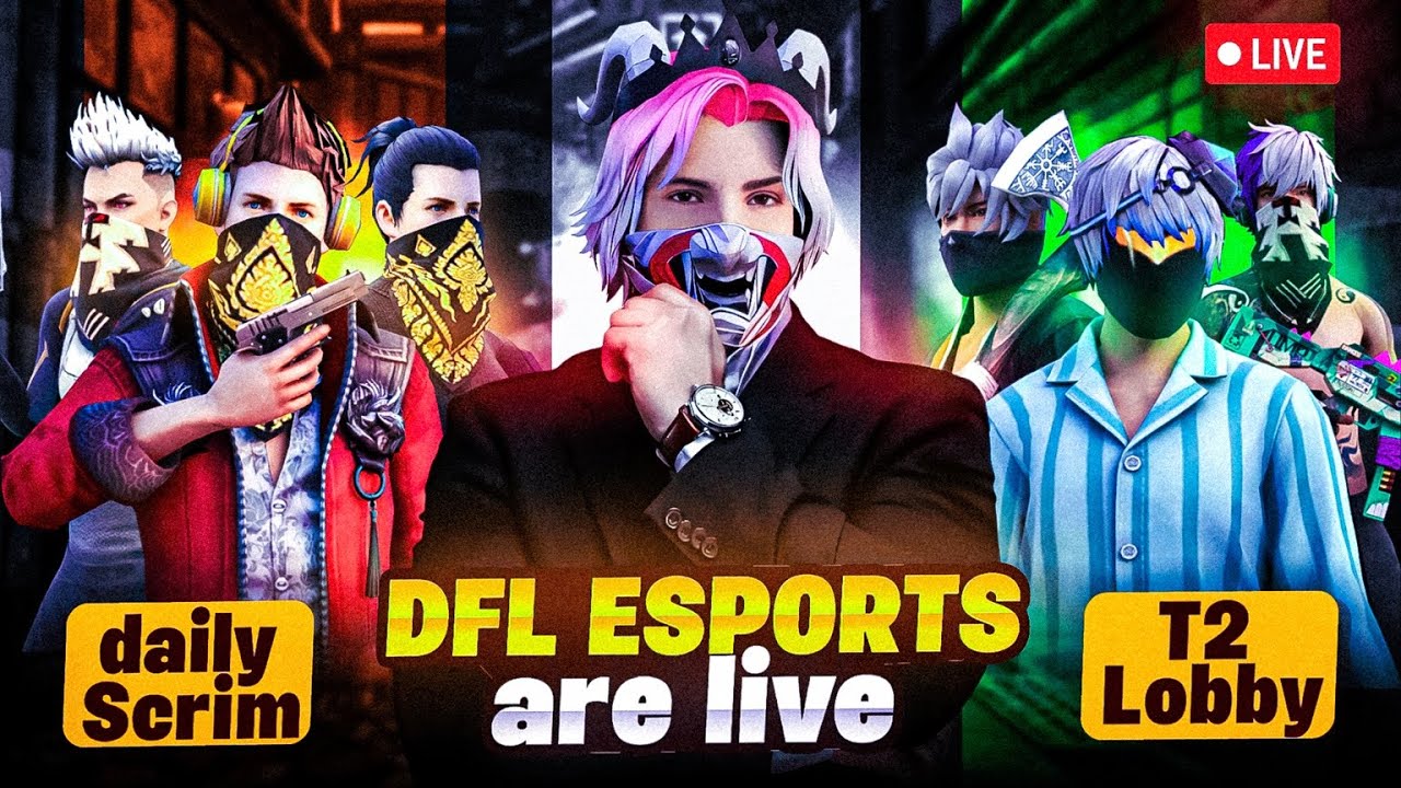 Daily tournament T2 lobby live with @dflteam94 @FreeFireMAXEsportsOfficial