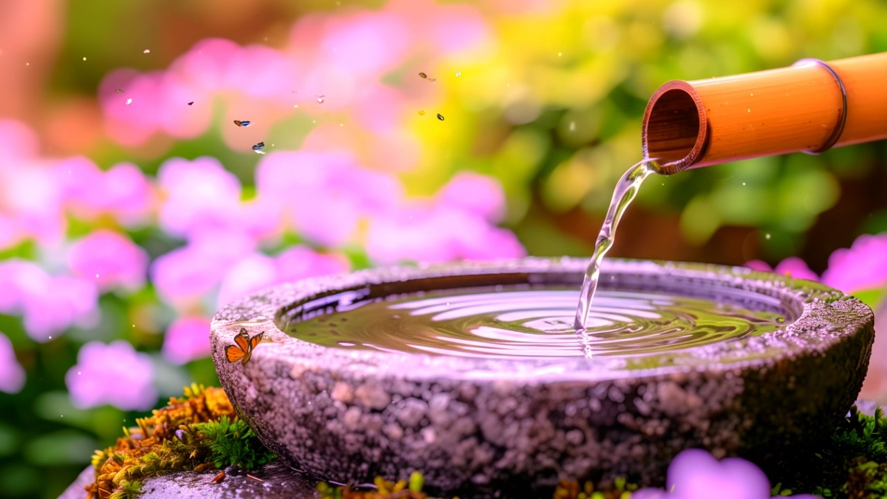Relaxing Music with Water Sounds 🌿 Stress Relief through Gentle Night Soundscape