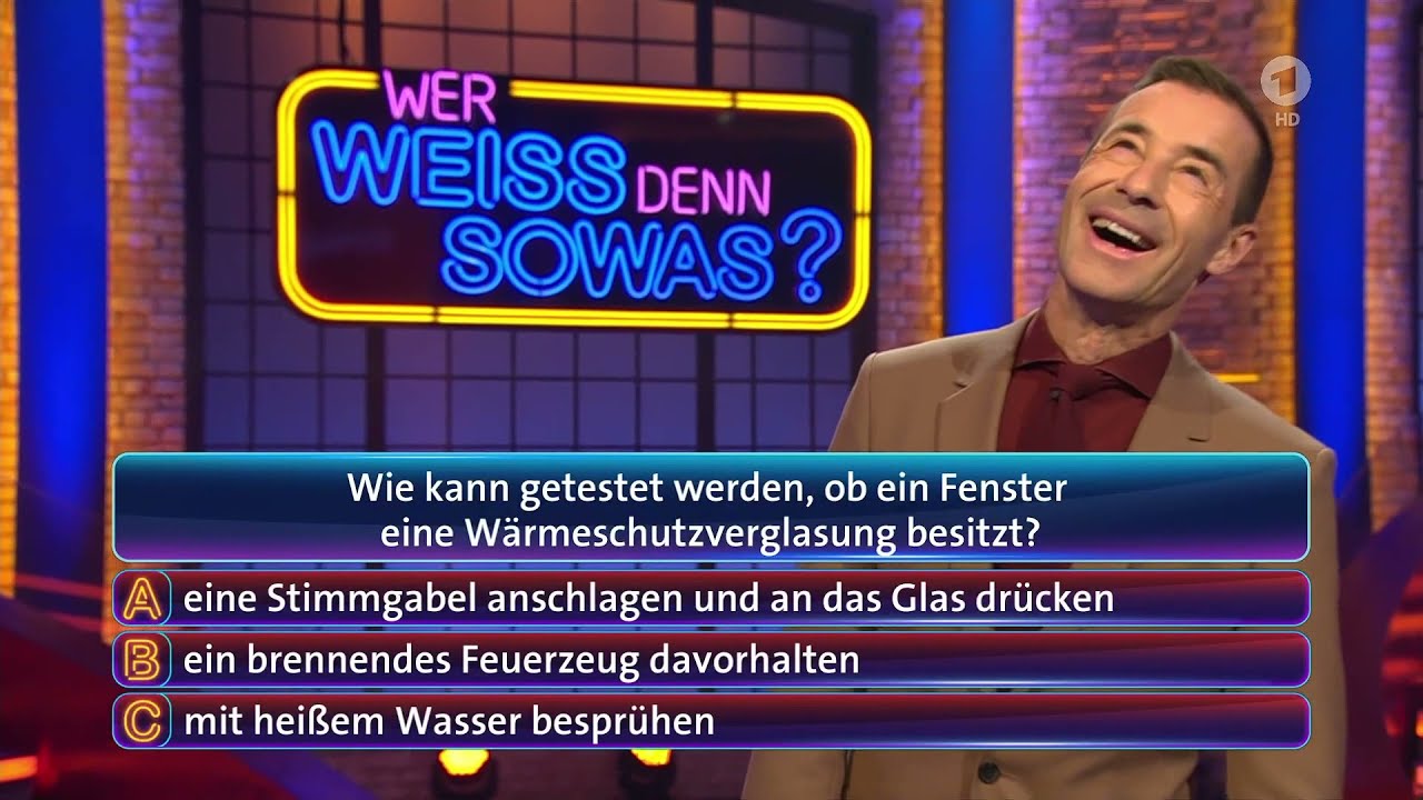 Wer weiß denn sowas? Peter Urban und Malik Harris vom 13. Mai 2022