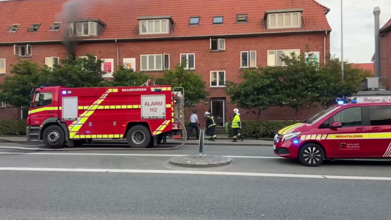 BYGNINGSBRAND I ESBJERG: MAND ANHOLDT