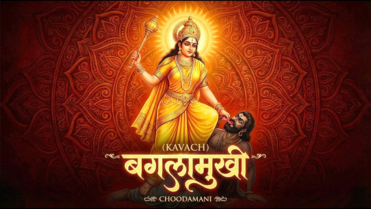 बगलामुखी कवचम् | Baglamukhi Kavach | Supreme Protection & Stambhan Mantra | Choodamani