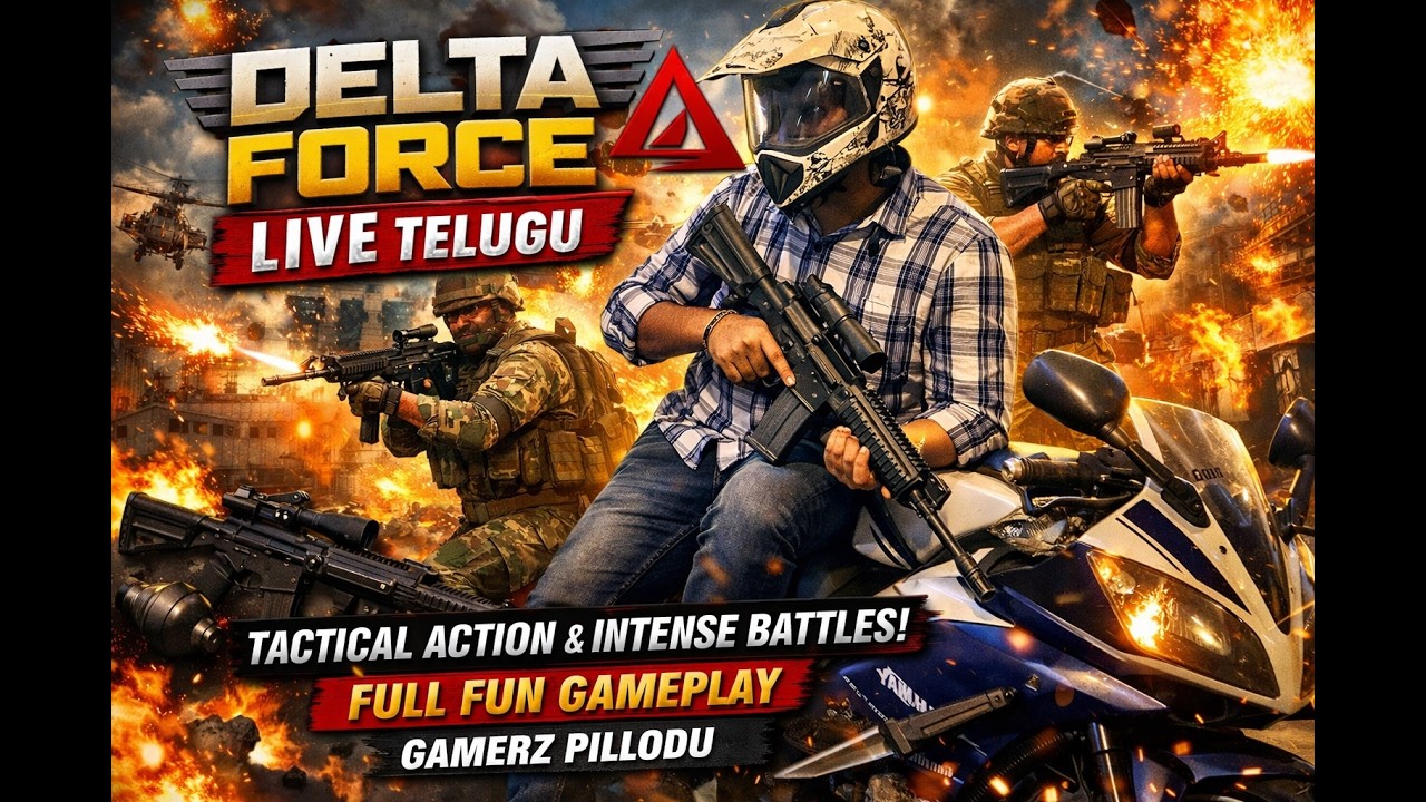 🔥 Delta Force LIVE Telugu | Tactical Action & Intense Battles 💣 | Full Fun Gameplay | GAMERZ Pillodu