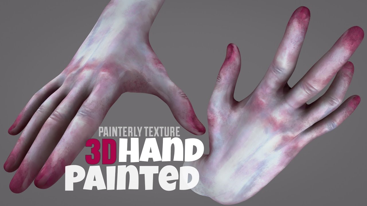 Making 3D Hand Painterly Texture in Blender & Krita