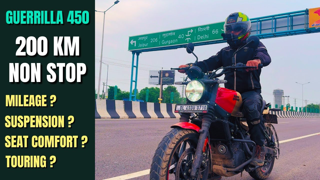 1st Long Ride Review of New RE Guerrilla 450 | Good for Touring ? #guerrilla450