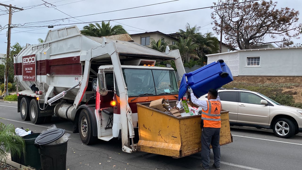EDCO Edge Front Loader Garbage Trucks Manual Collection