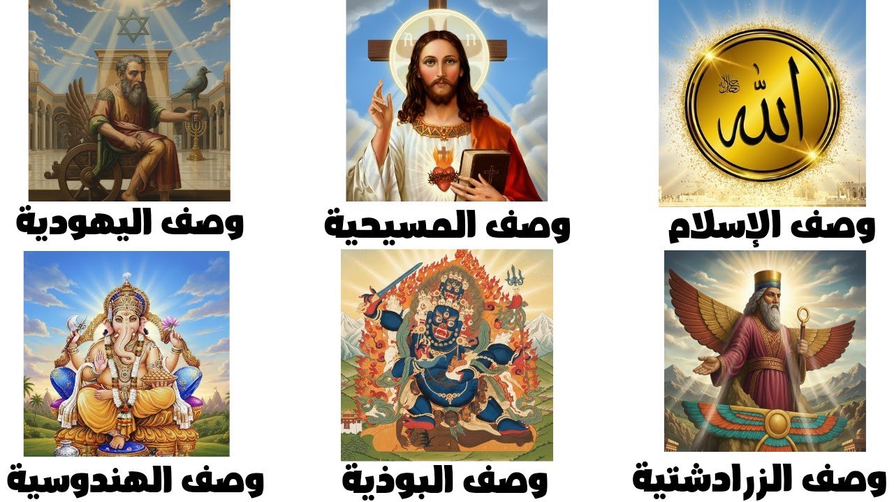وصف شكل الله و هيئته في 6 ديانات!!! ❗اختلافات صادمة و غريبة 🤯