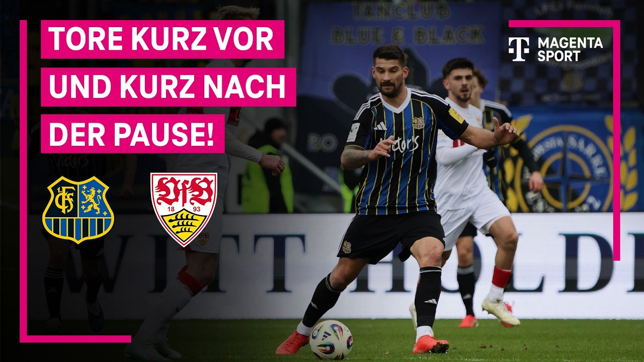1. FC Saarbr&uuml;cken - VfB Stuttgart II, Highlights mit Live-Kommentar | 3. Liga | MAGENTA SPORT