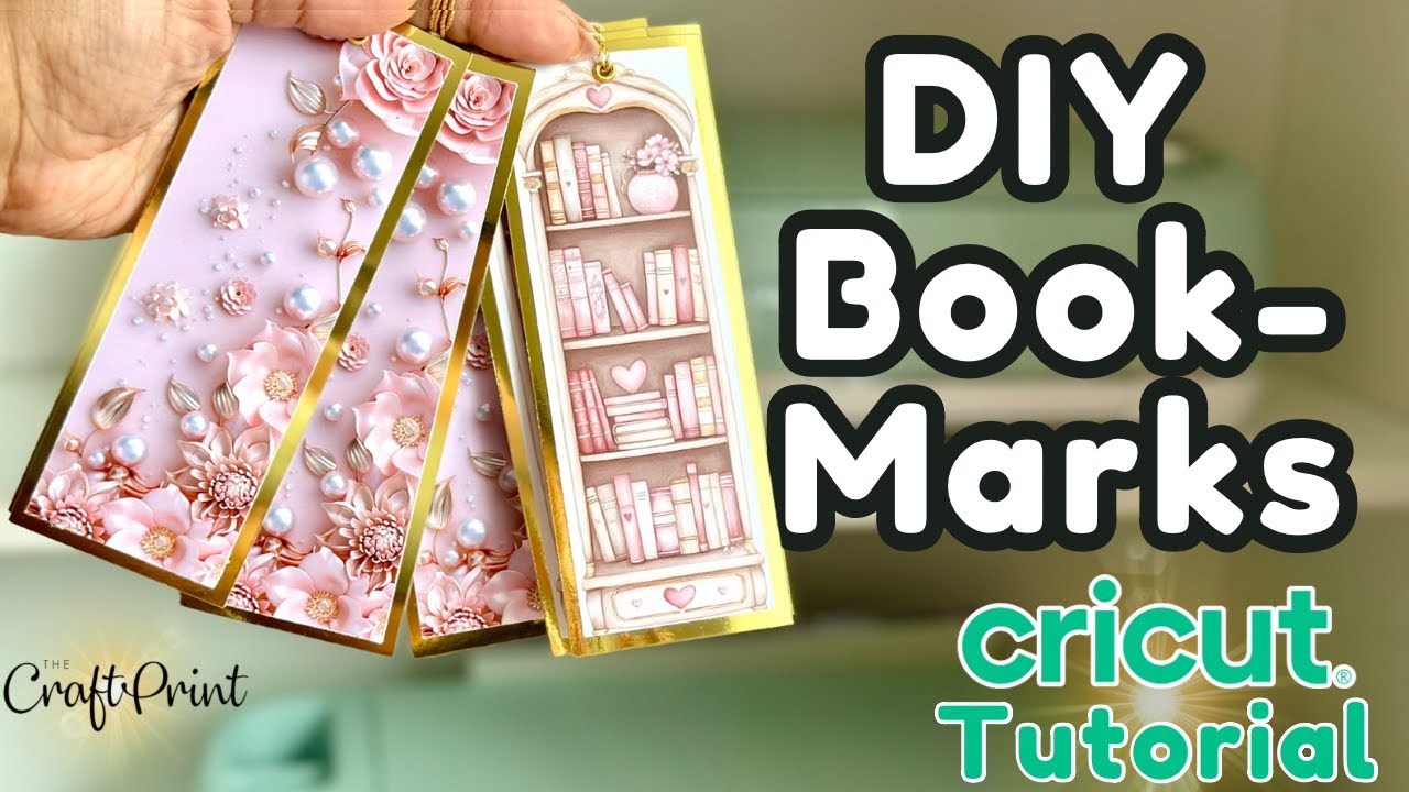 How to Make Custom Bookmarks with Cricut Print Then Cut | Easy DIY Bookmark Tutorial