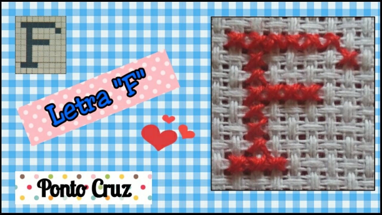 Letra F - alfabeto ponto cruz