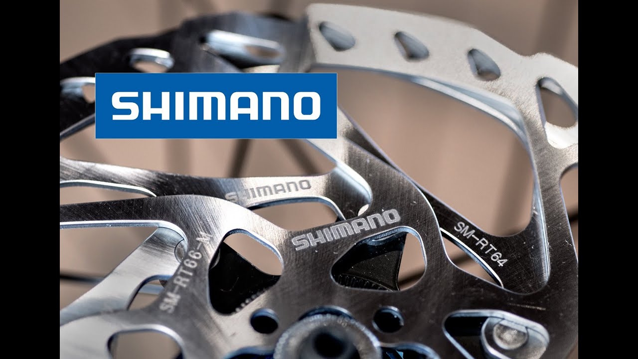 Сравнение роторов тормозных дисков Shimano SLX RT66 и RT64, 6 болтов и центральный замок