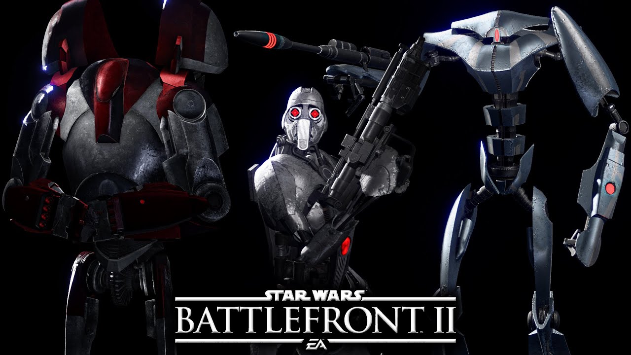 AQUA DROIDS, MAGNAGUARDS + MORE! - Star Wars Battlefront 2 Improved Battle Droids Mod by EldeBH