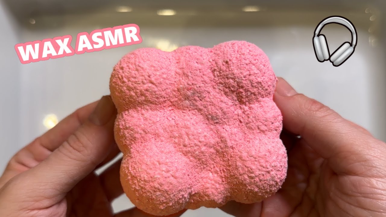 Cloud Wax ASMR ☁️ No Talking | Squeaky, Crushing & Powder Sounds