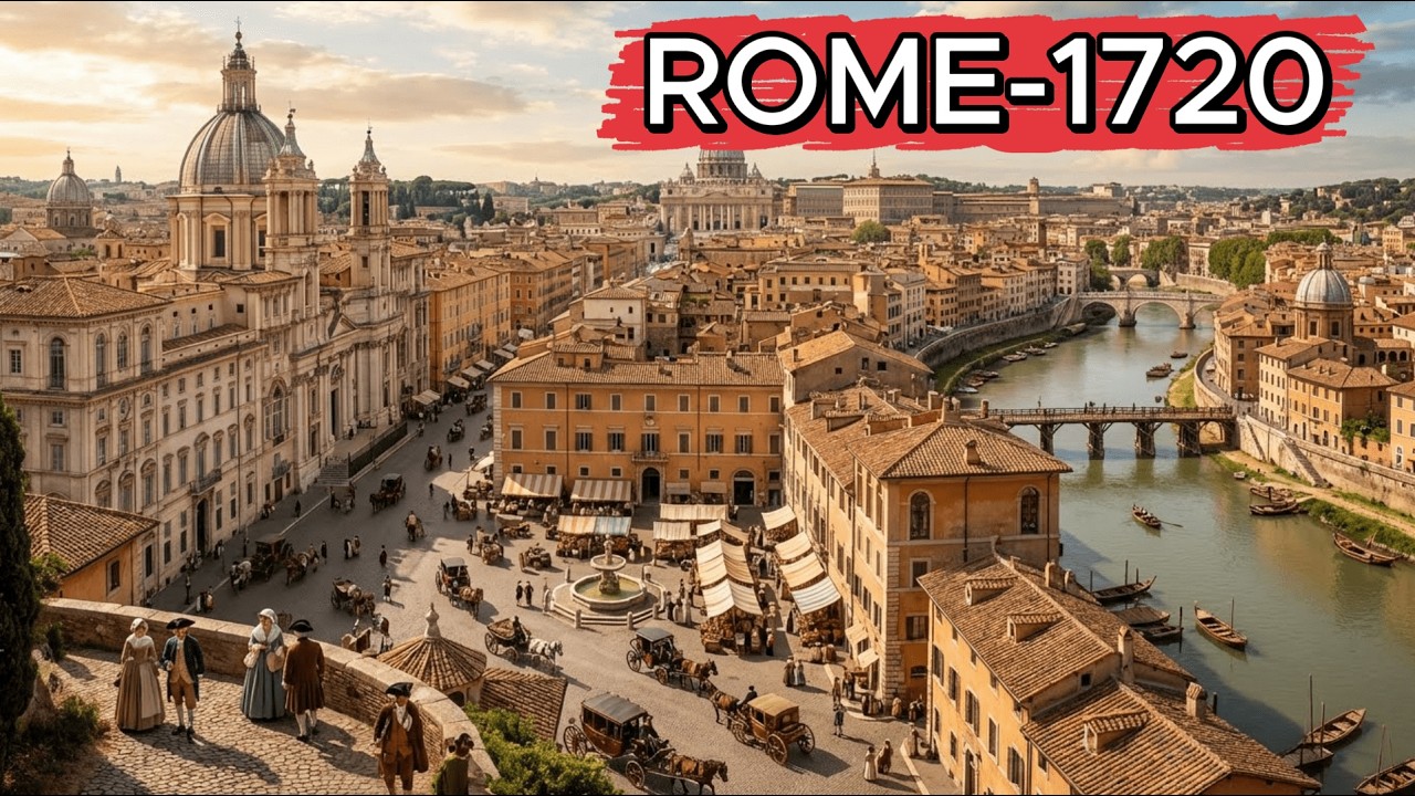 Rome in the 1700s | The Eternal City Reimagined (AI Reconstruction)