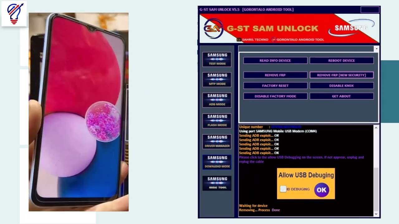All Samsung FRP Bypass Android 13 with PC - Remove Google Account 2026