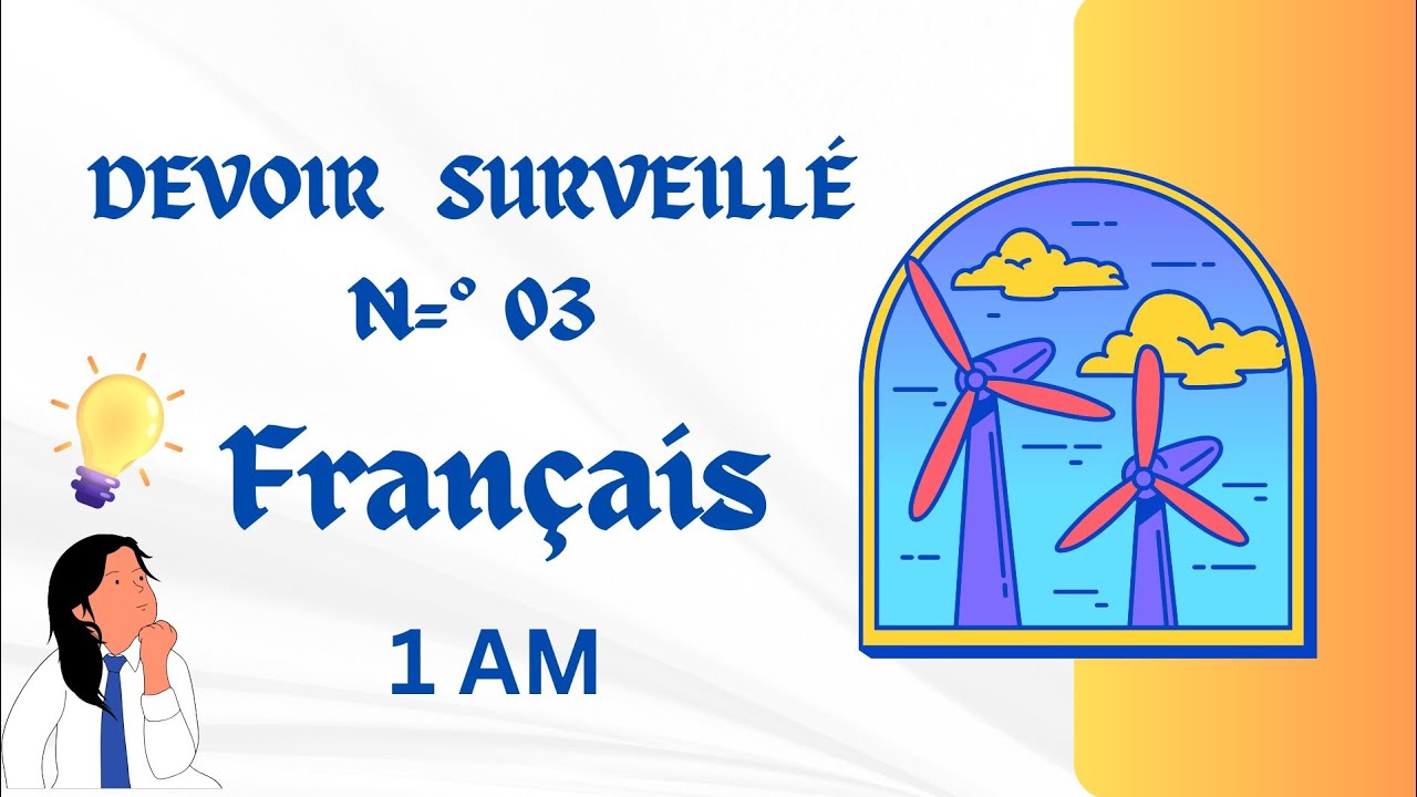 الفرض الثالث في الفرنسية للسنة الأولى متوسط Devoir surveillé n=3 du Français