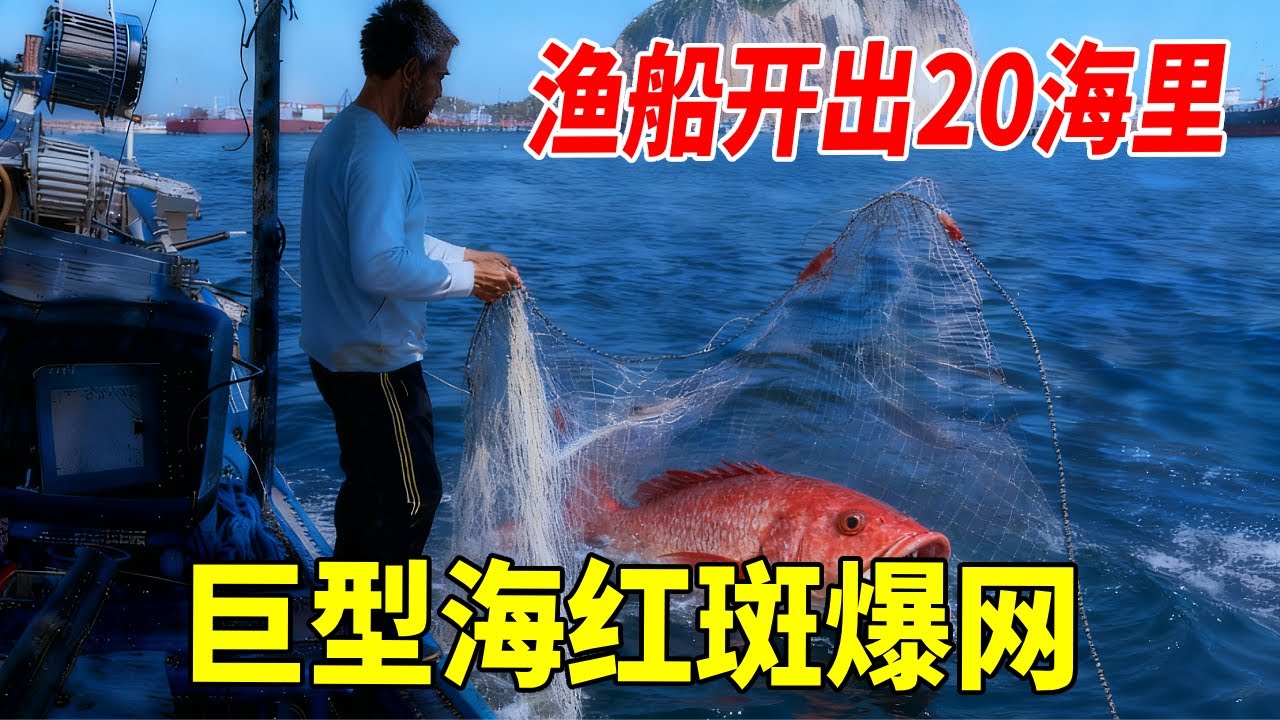 渔船开出20海里，连下2000枚排钩，没想到渔获多到爆网！