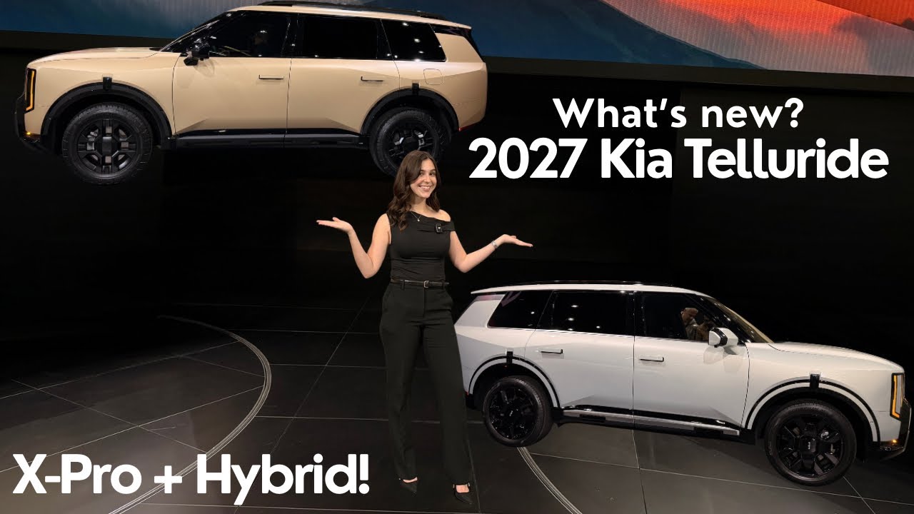 Краткий обзор Kia Telluride 2027 года: гибридная мощность и эксклюзивы X-Pro!
