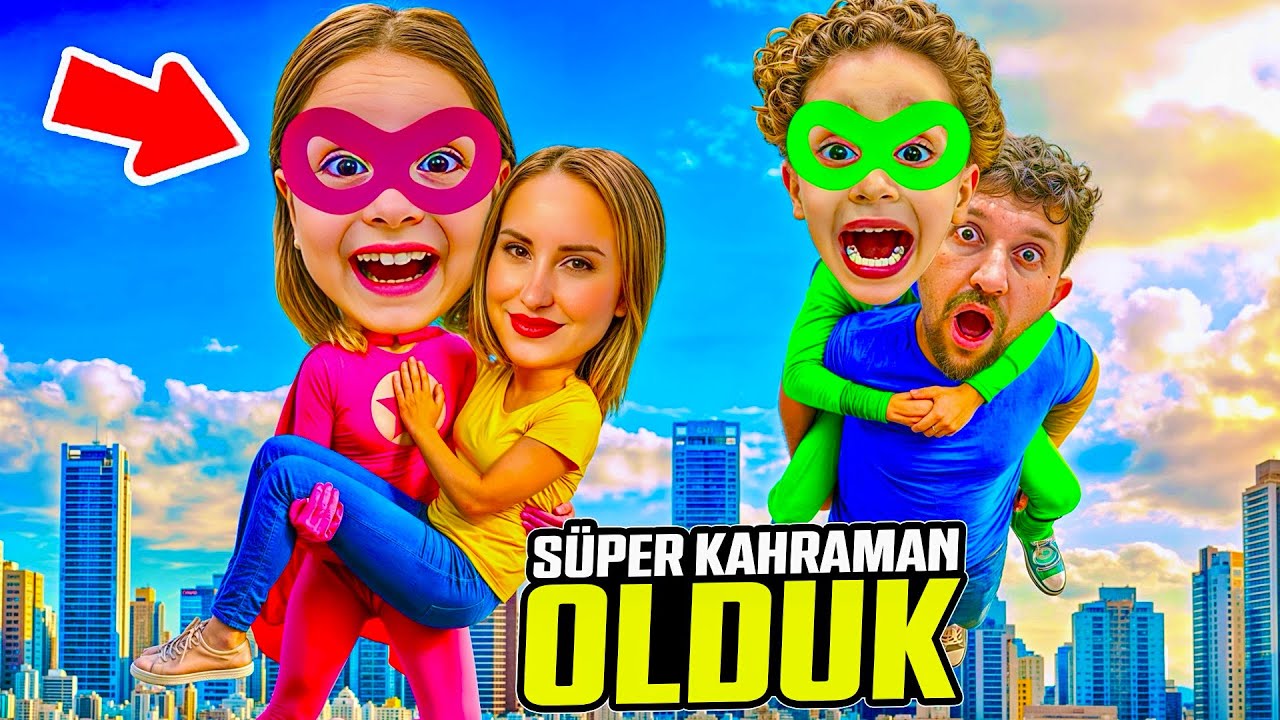 KUZEY ELİF SÜPERKAHRAMAN OLDU BABAMI KURTARDIK ‼️