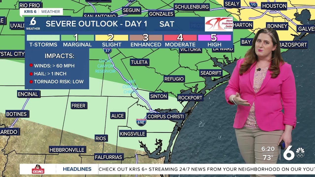 Valentine's Day: Rain and 'shine for most of the day, chance of evening storms