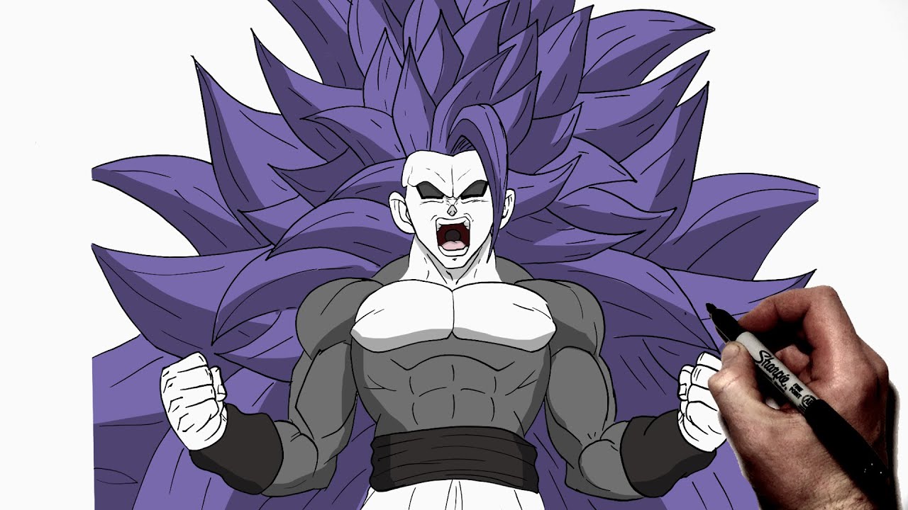 How To Draw Goku SSJ 20k | Step By Step | Dragon Ball