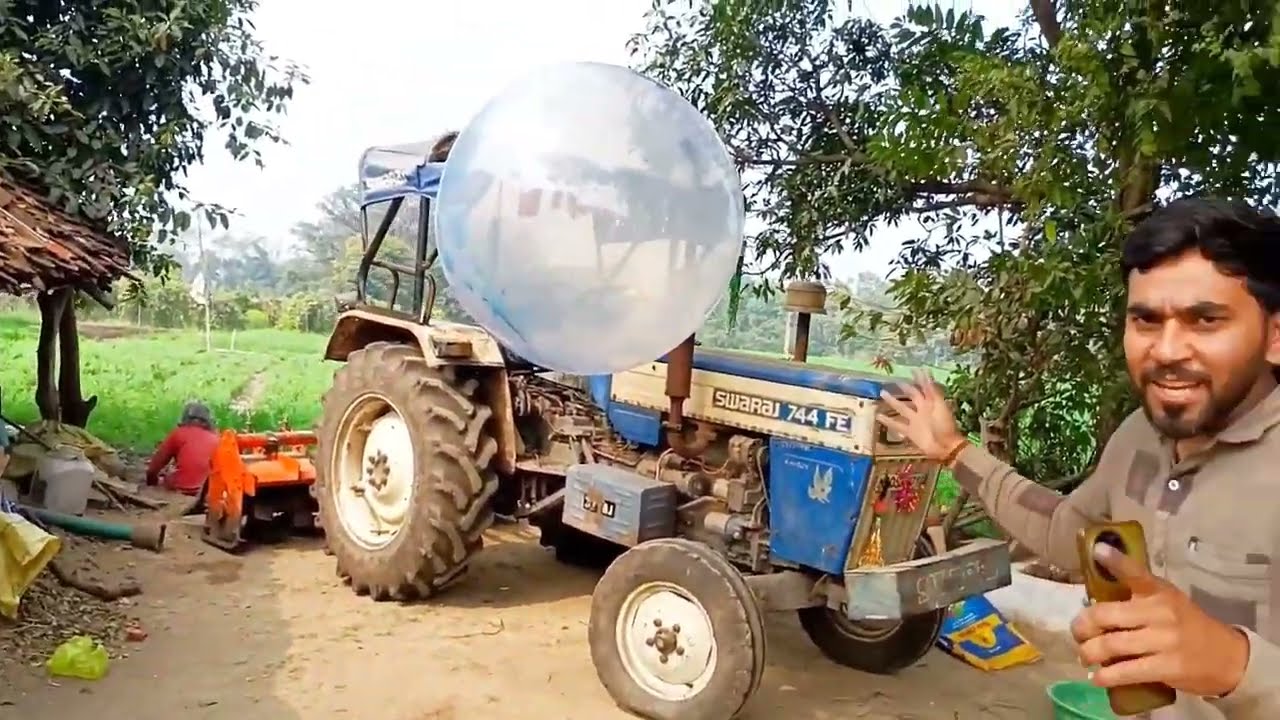 Swaraj 744 vs balloon experiment 