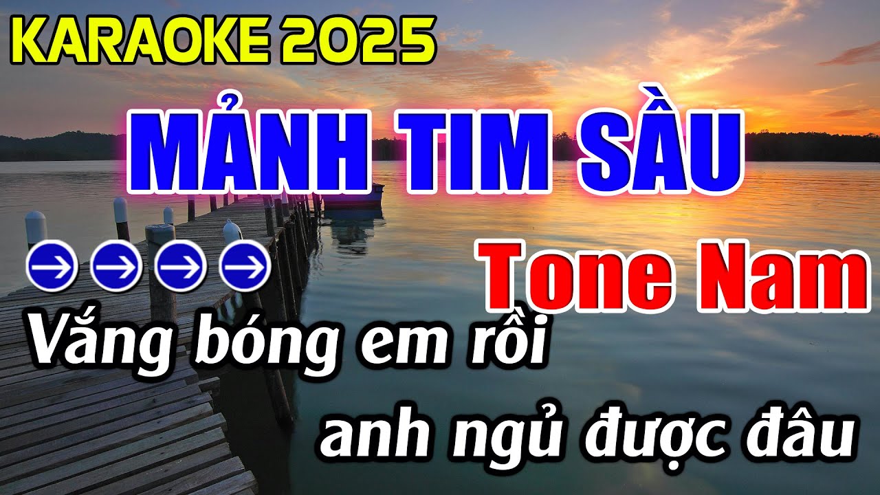Mảnh Tim Sầu Karaoke Tone Nam Karaoke Hoàng Giang 62