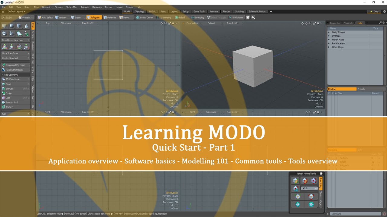 Learning Modo: Part 01 (The Basics & Modelling)