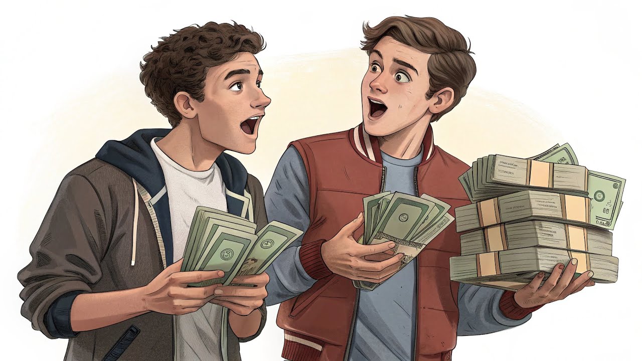 قصص مشوقة وممتعة : قصة الشابين والاموال!😱💵
