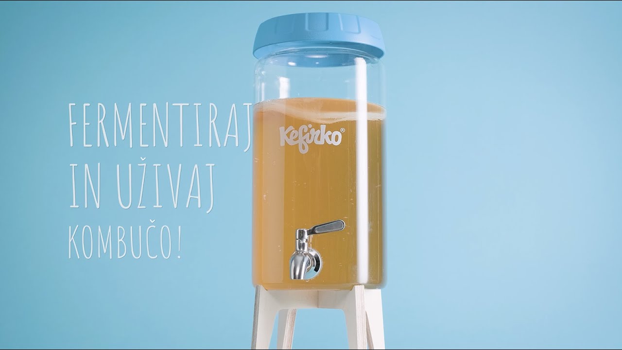 KOMBUČA FERMENTOR KEFIRKO (Enostavna priprava kombuče doma)