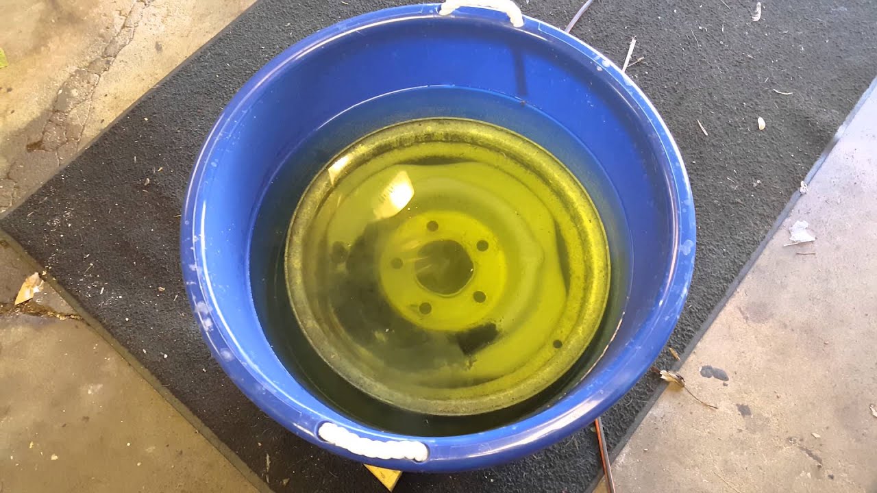 Oxalic Acid wheel rim rust removal