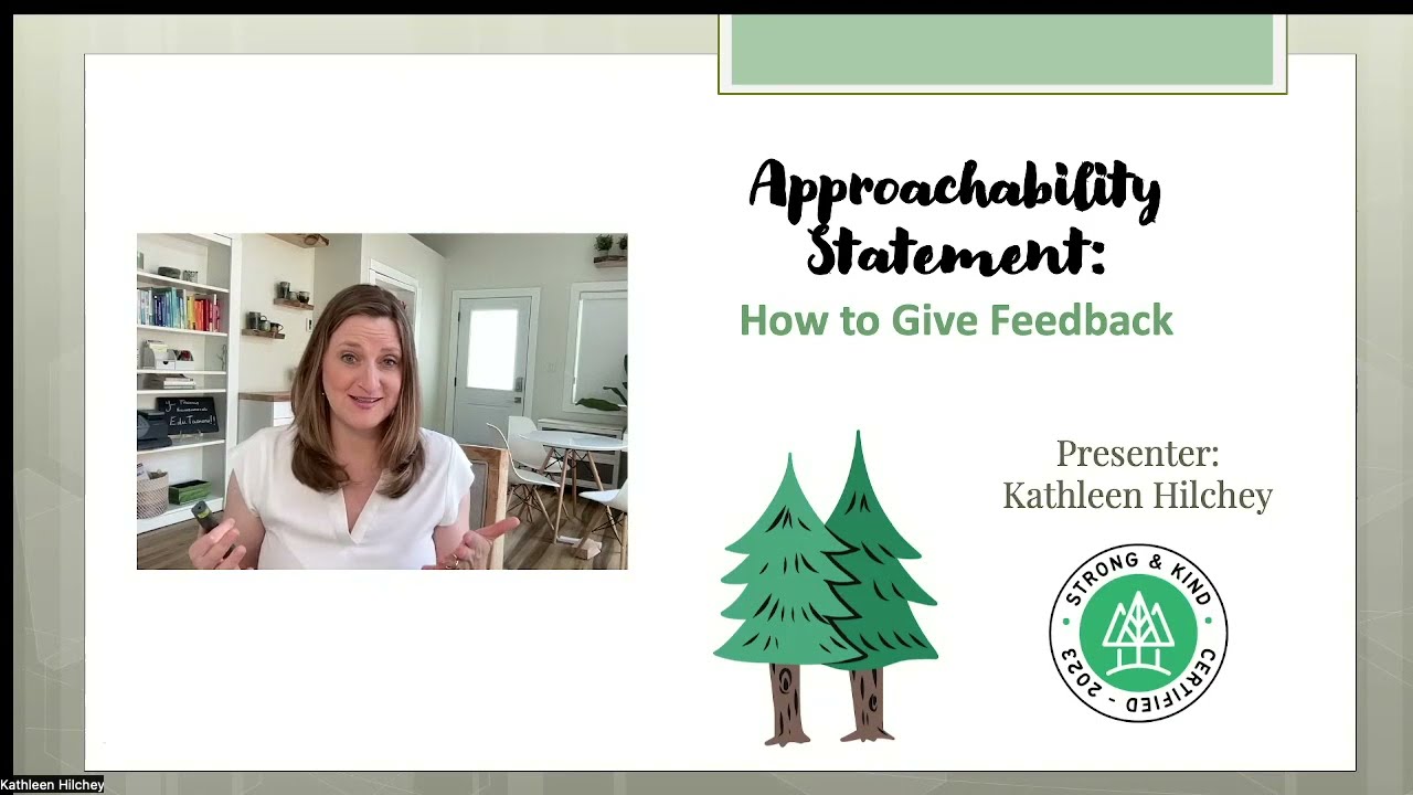 Approachability Statements - Strong & Kind Camp Staff Training