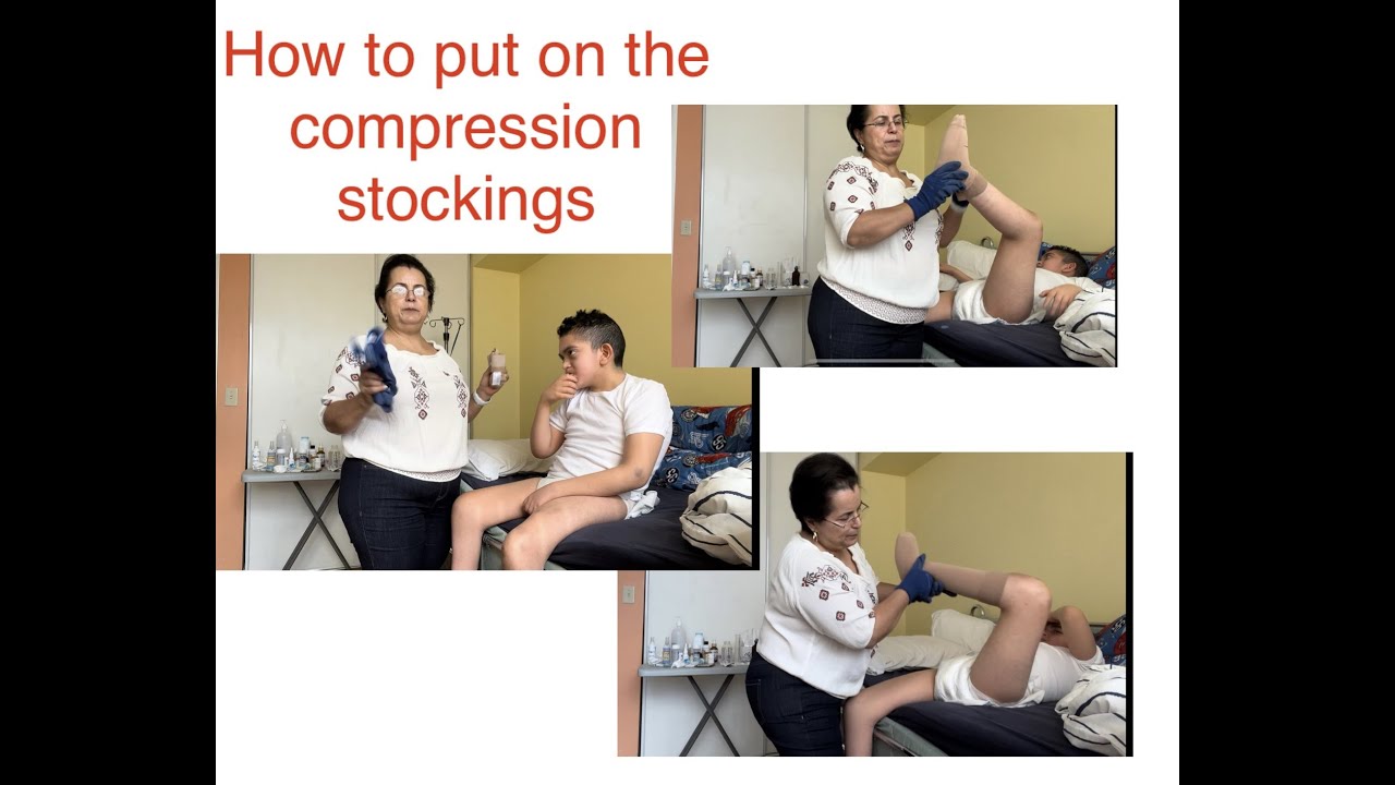 How to put on compression socks/ stockings