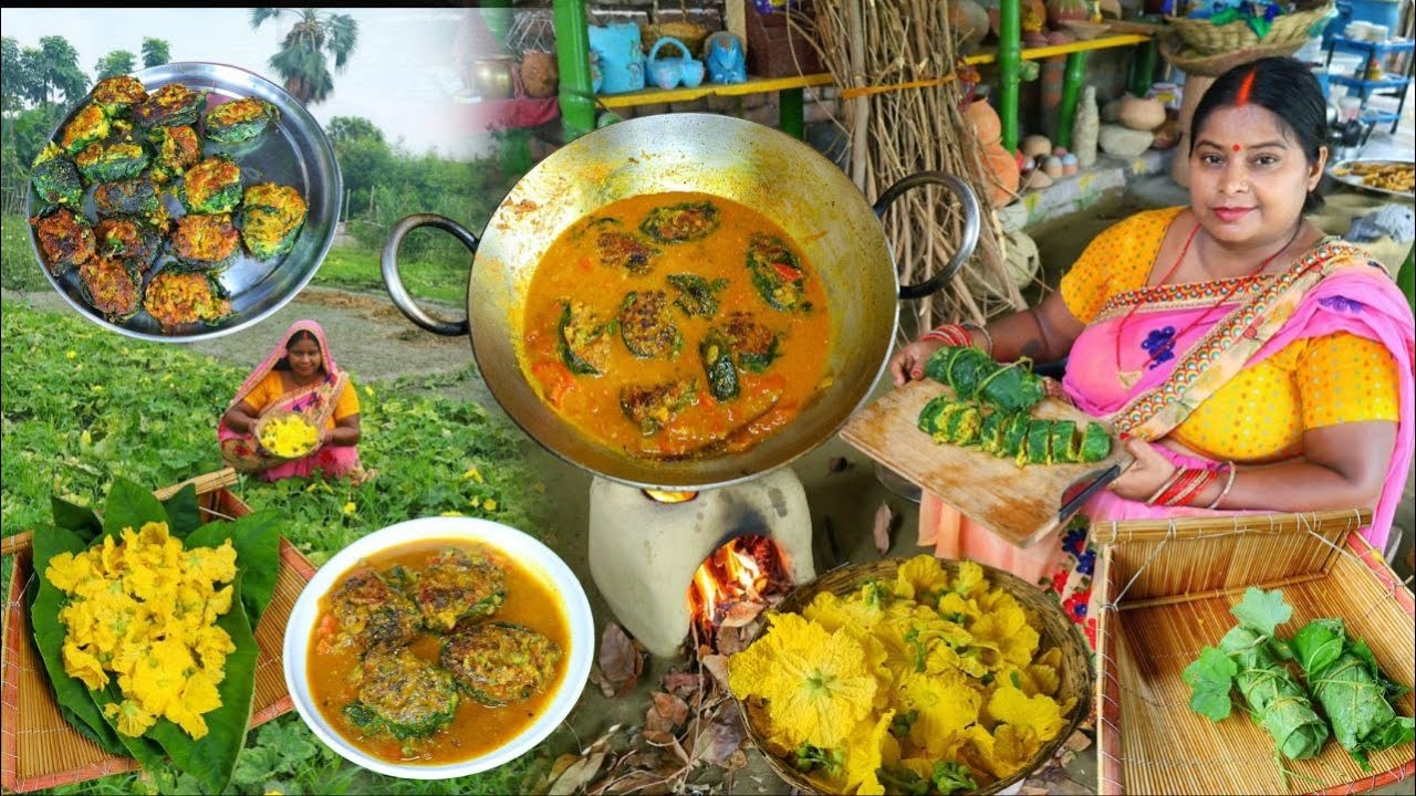 तोरी के फूल और अरबी के पत्तों से बनाएं यह सब्जी उंगलियां ना खा  जाए तो मेरा नाम बदल देना Tori Arbi