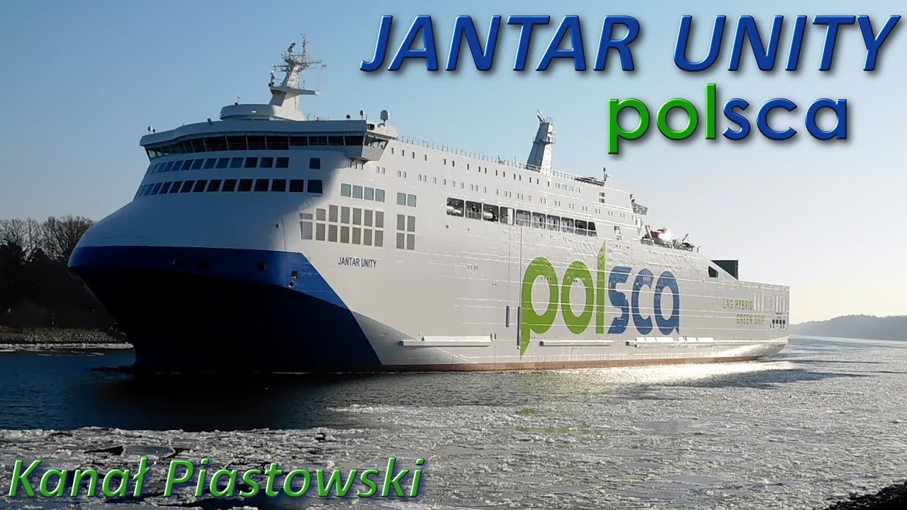 JANTAR UNITY wraca z hucznego chrztu w Szczecinie | Ferries Channel 