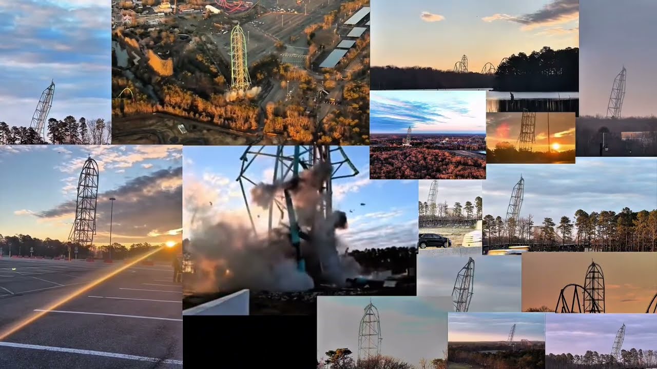Every Angle of the Implosion of Kingda Ka