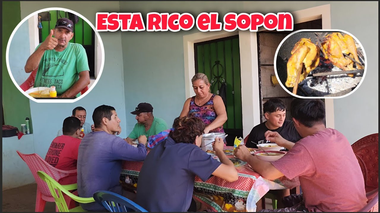 ASÍ DISFRUTAMOS LA SABROSA SOPA DE GALLINA EN FAMILIA 👪 
