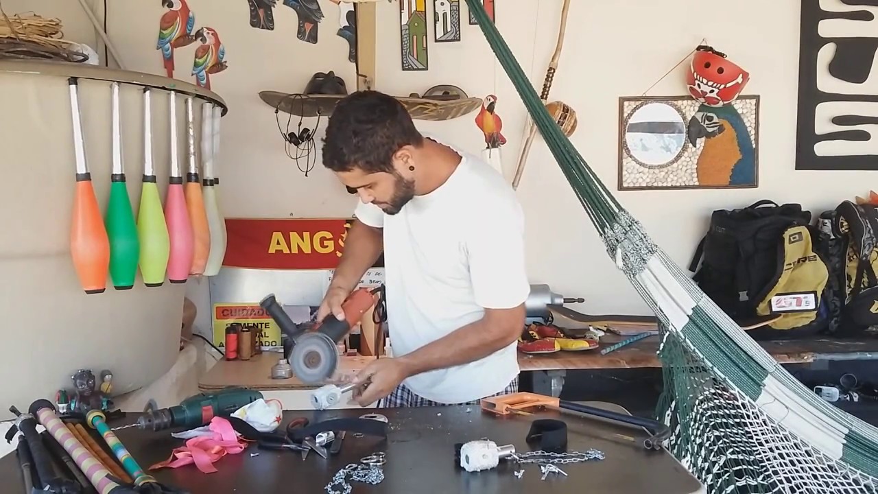 Aprenda a fazer um malabares de fogo swing poi