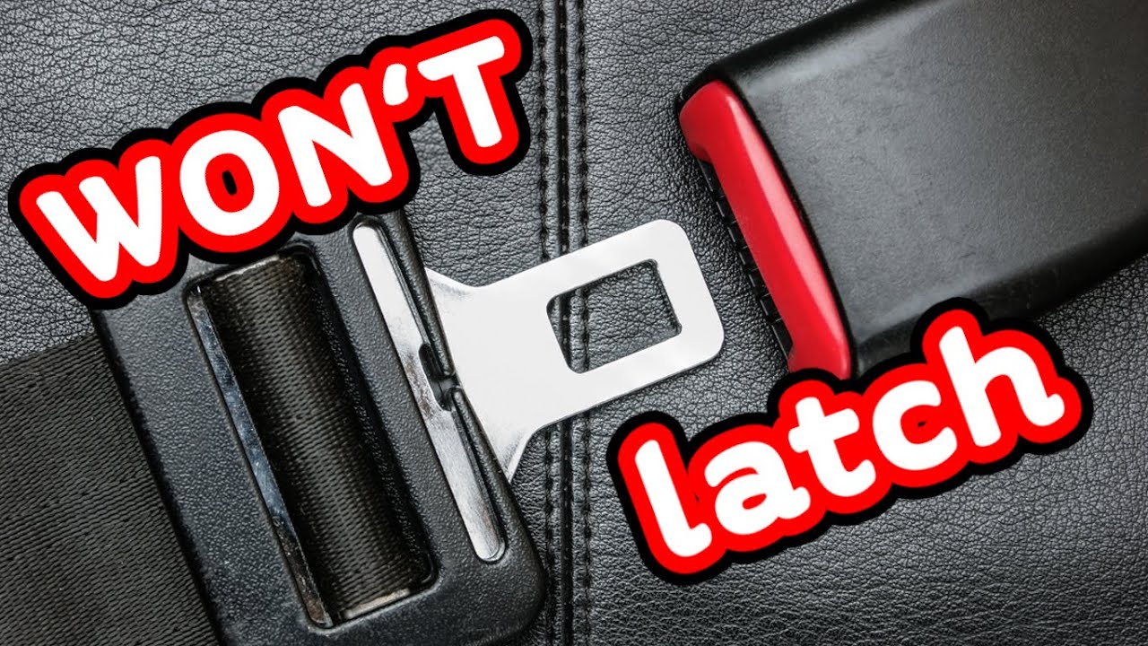 Seatbelt buckle won't fasten or latch? This will fix it ✅