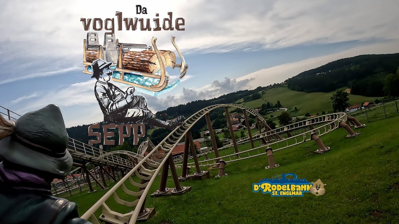 Bayerns l&auml;ngste Achterbahn Da Voglwuide Sepp D&rsquo;Rodelbahn St. Englmar onride front row POV 4K UHD