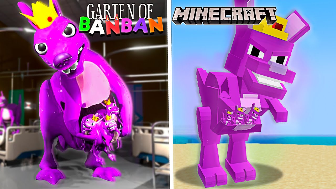 Criei mobs de GARTEN OF BAN BAN 3 No Minecraft