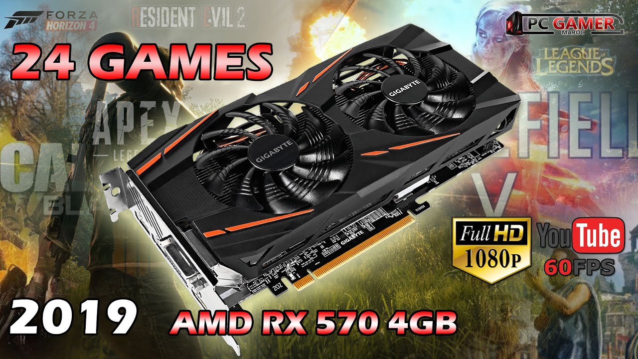 24 Games on RX 570 4GB 1080P Ultra Settings
