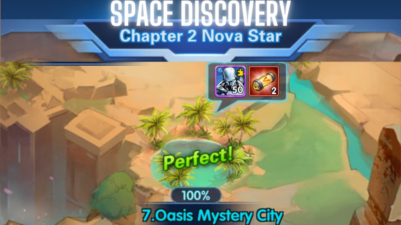 X-HERO | Epic Heroes - SpaceDiscovery - Oasis Mystery City - ALL Treasures - No overpowered Hero run