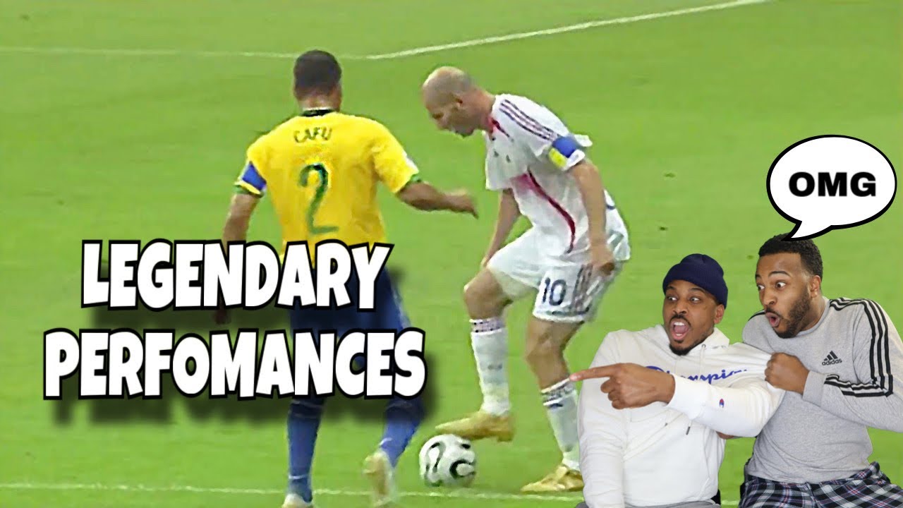 American brothers react to most legendary performances in football⚽️⚽️ (THIS WAS WILD!!)