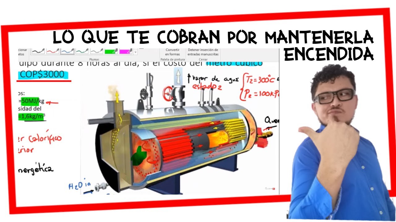 TERMODINÁMICA: eficiencia en calderas y costo de consumo de combustible parte 1