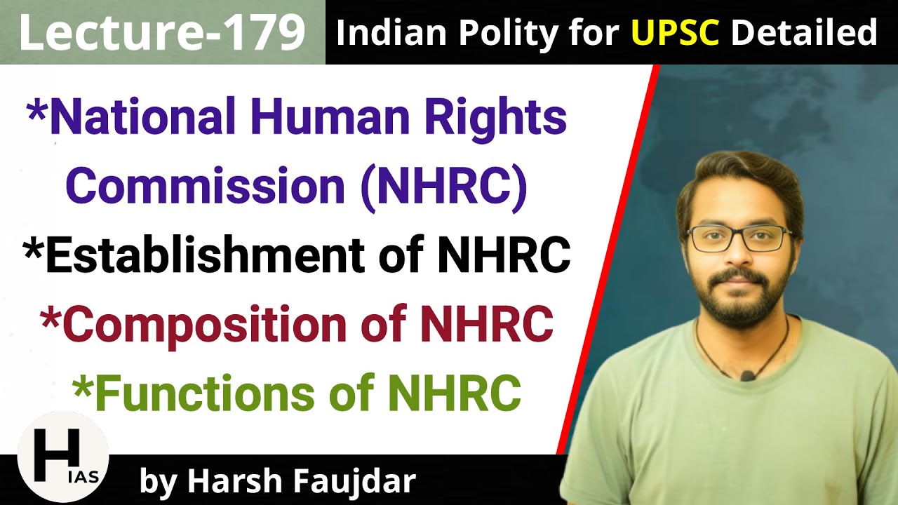 L179: National Human Rights Commission- Establishment, Composition & Functions | Indian Polity UPSC