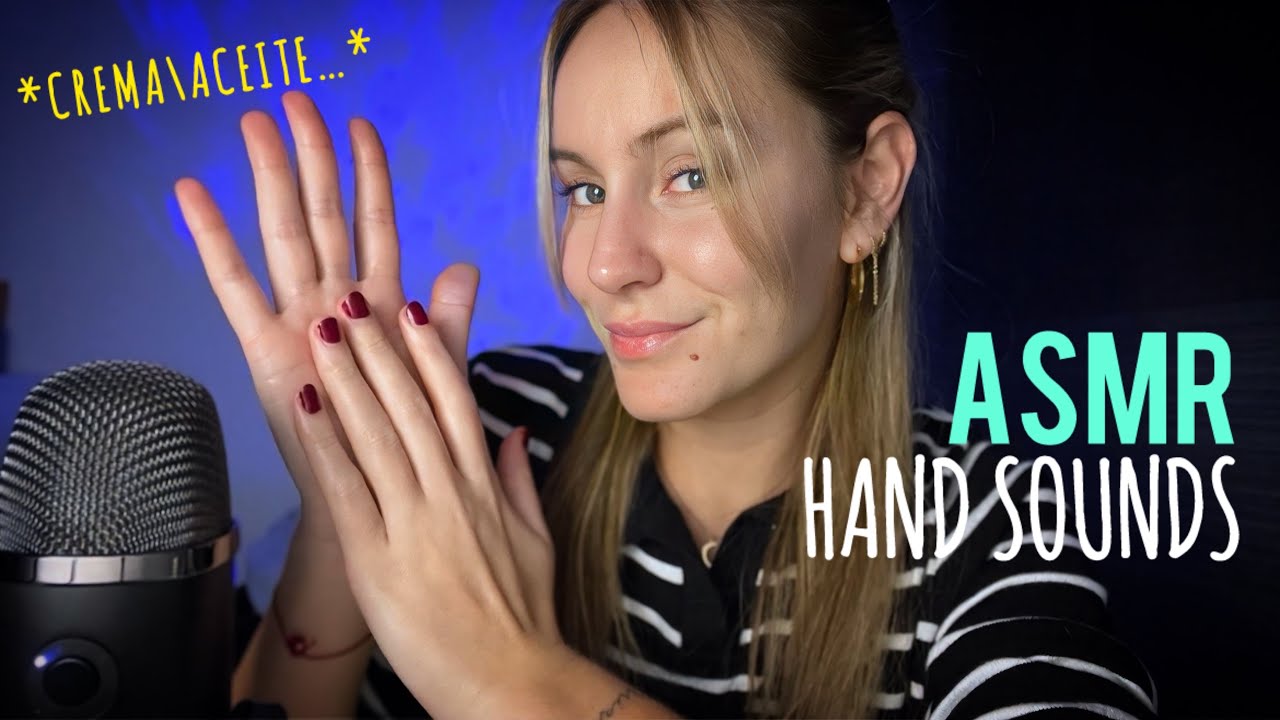 ASMR Sonidos de MANOS/CREMA/ACEITE - Muy RICOS y RELAJANTES🤯