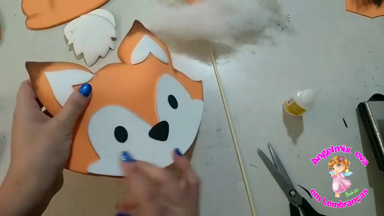 Raposinha fofa em eva