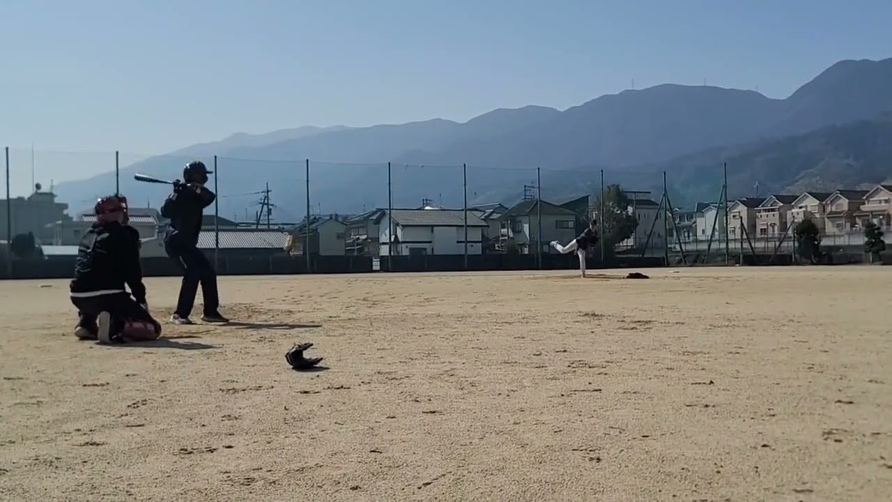 【奈良草野球】第2弾ZEROの紅白戦 Mr.フルスイング VS ZEROの7番手投手 2月14日in當麻農村広場