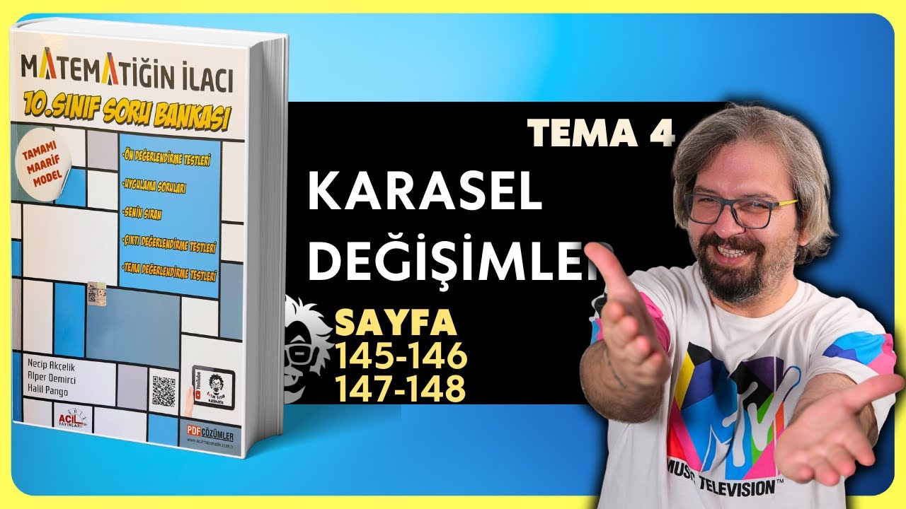 10  Sınıf Matematiğin İlacı | 145-146-147-148 Sayfa | Tema 4 Çıktı Değerlendirme | Maarif Model