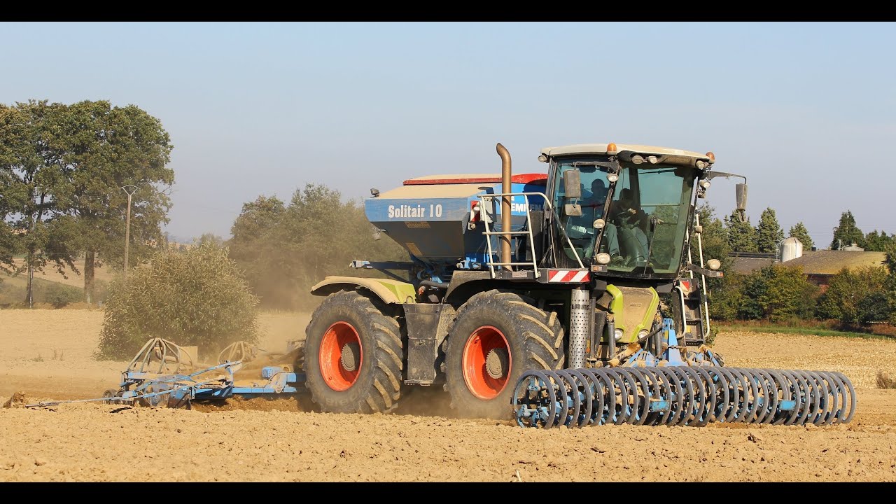 Claas X&eacute;rion Saddle Trac & Lemken Solitair 10 - Seeding 2k11
